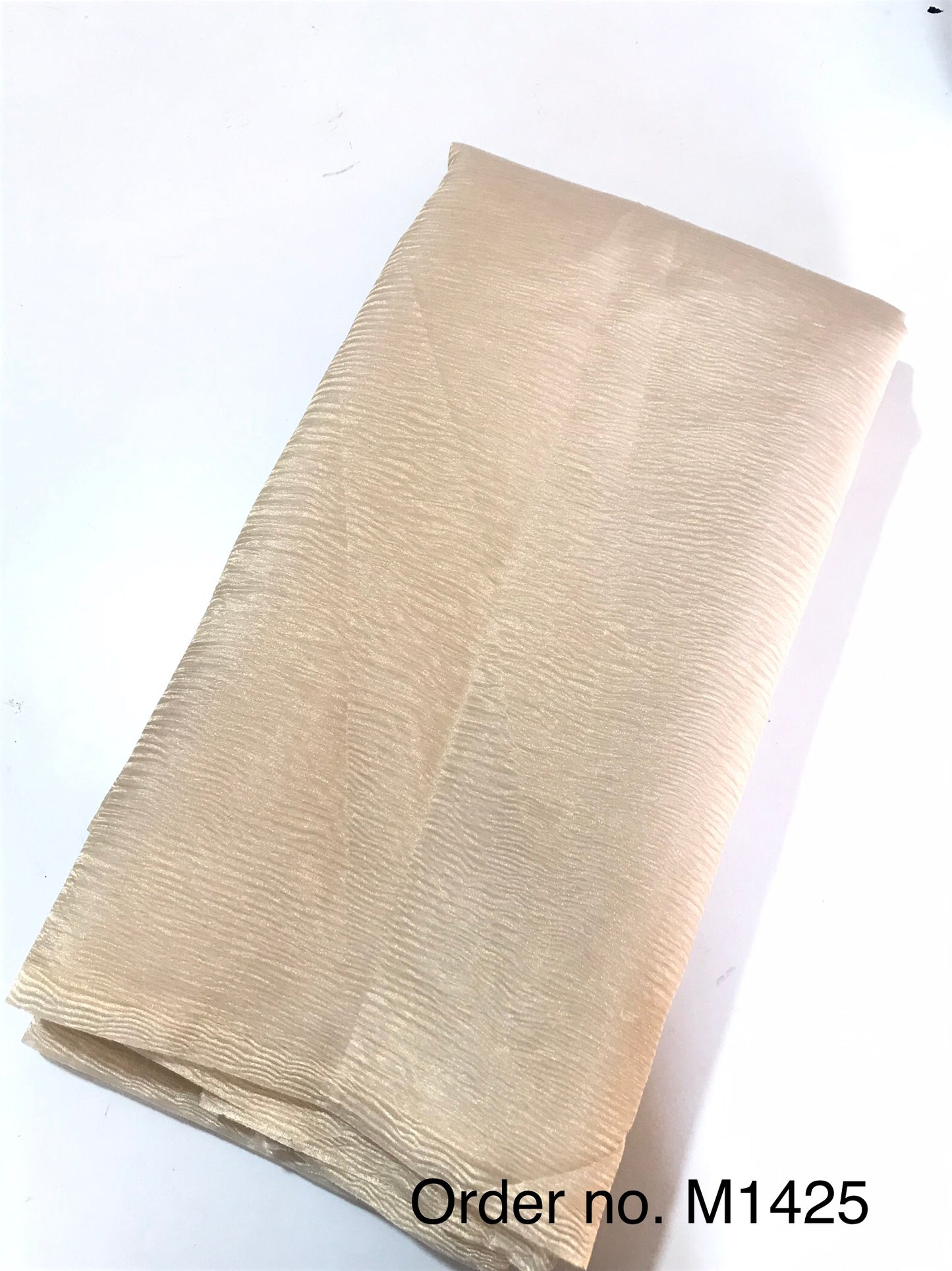 60 gram Sheer tissue silk crush width 44”