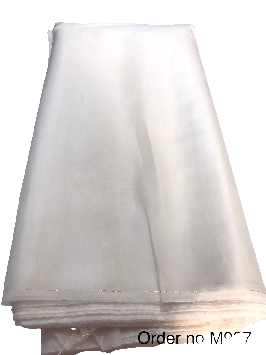 Silk satin organza 50gm width 44”