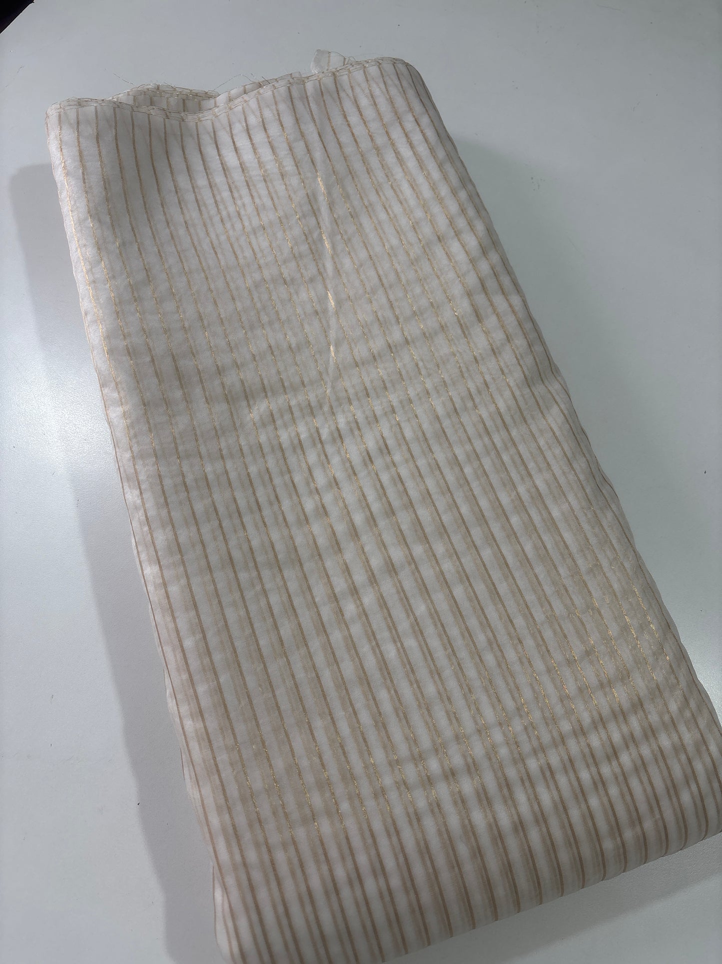 Ganga  Chanderi tissue stripes