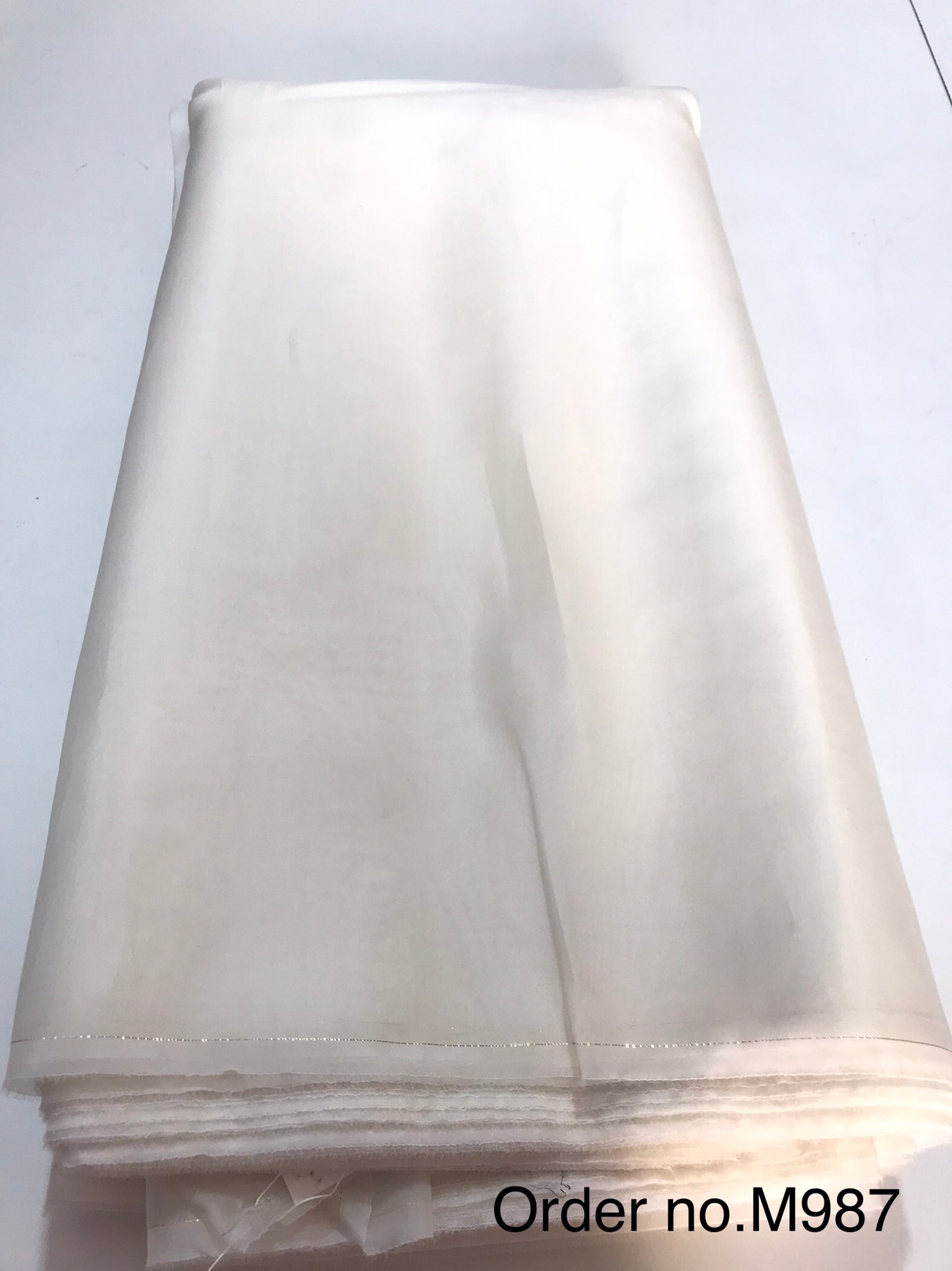 Silk satin organza 50gm width 44”