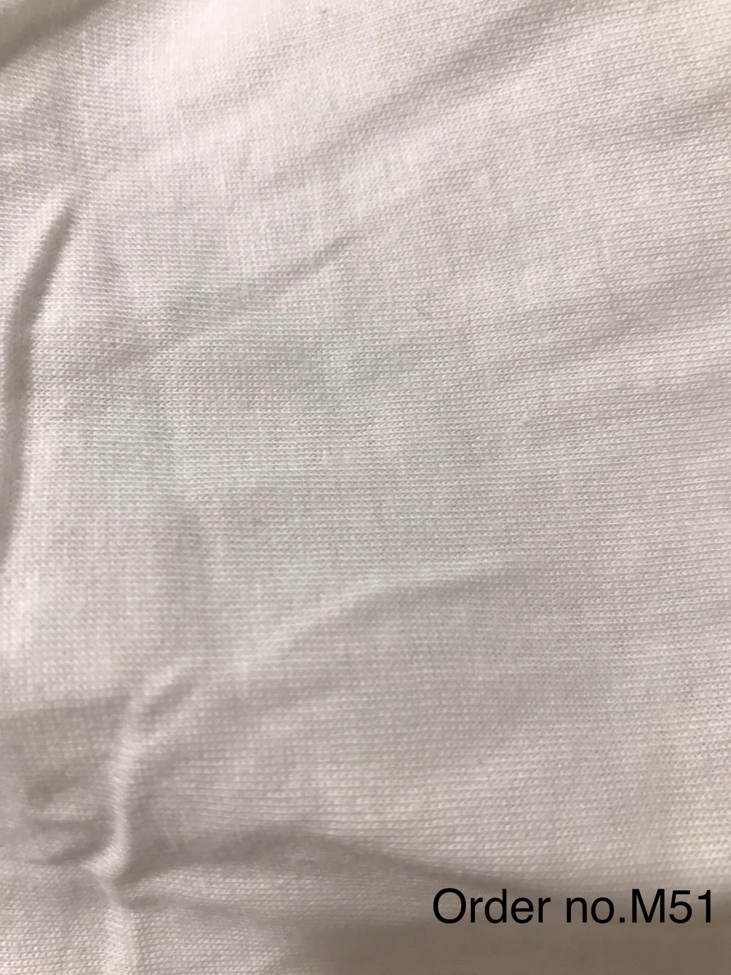 Organic cotton jersey 250gm width 62”