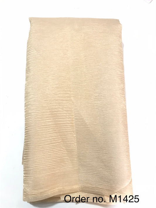 60 gram Sheer tissue silk crush width 44”