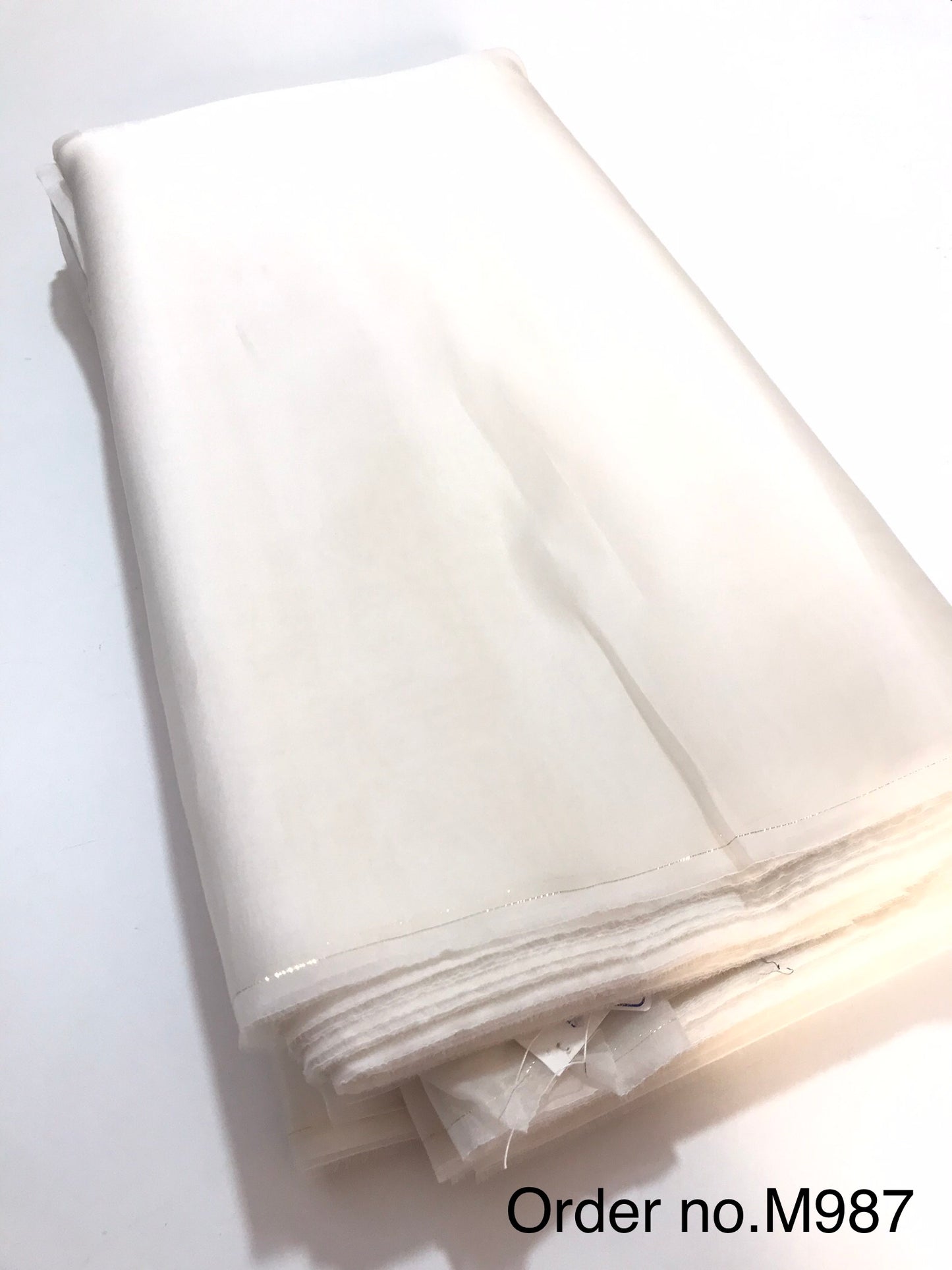 Silk satin organza 50gm width 44”