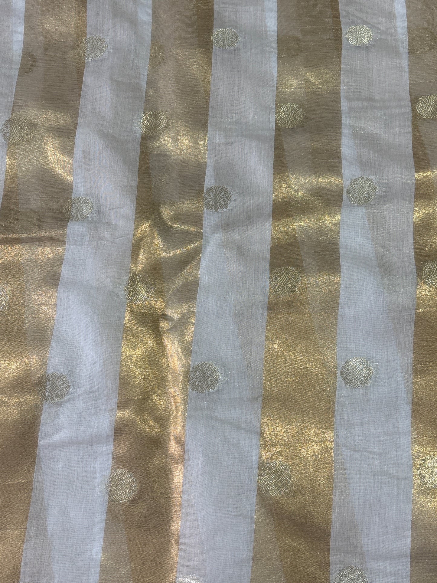 Ganga chanderi tissue jacquard fabric