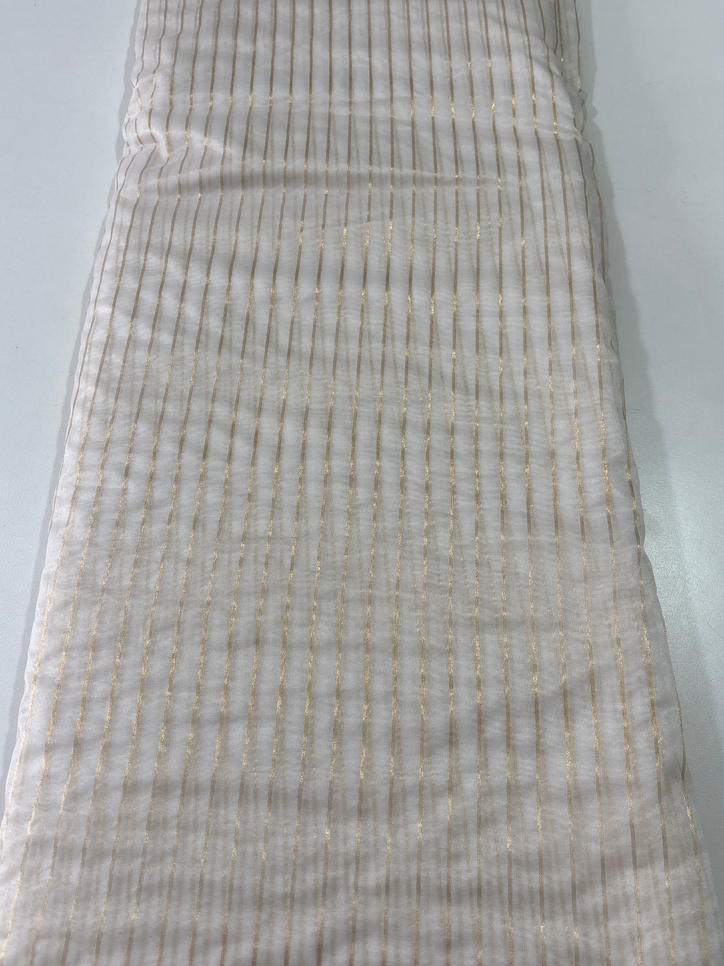 Ganga  Chanderi tissue stripes