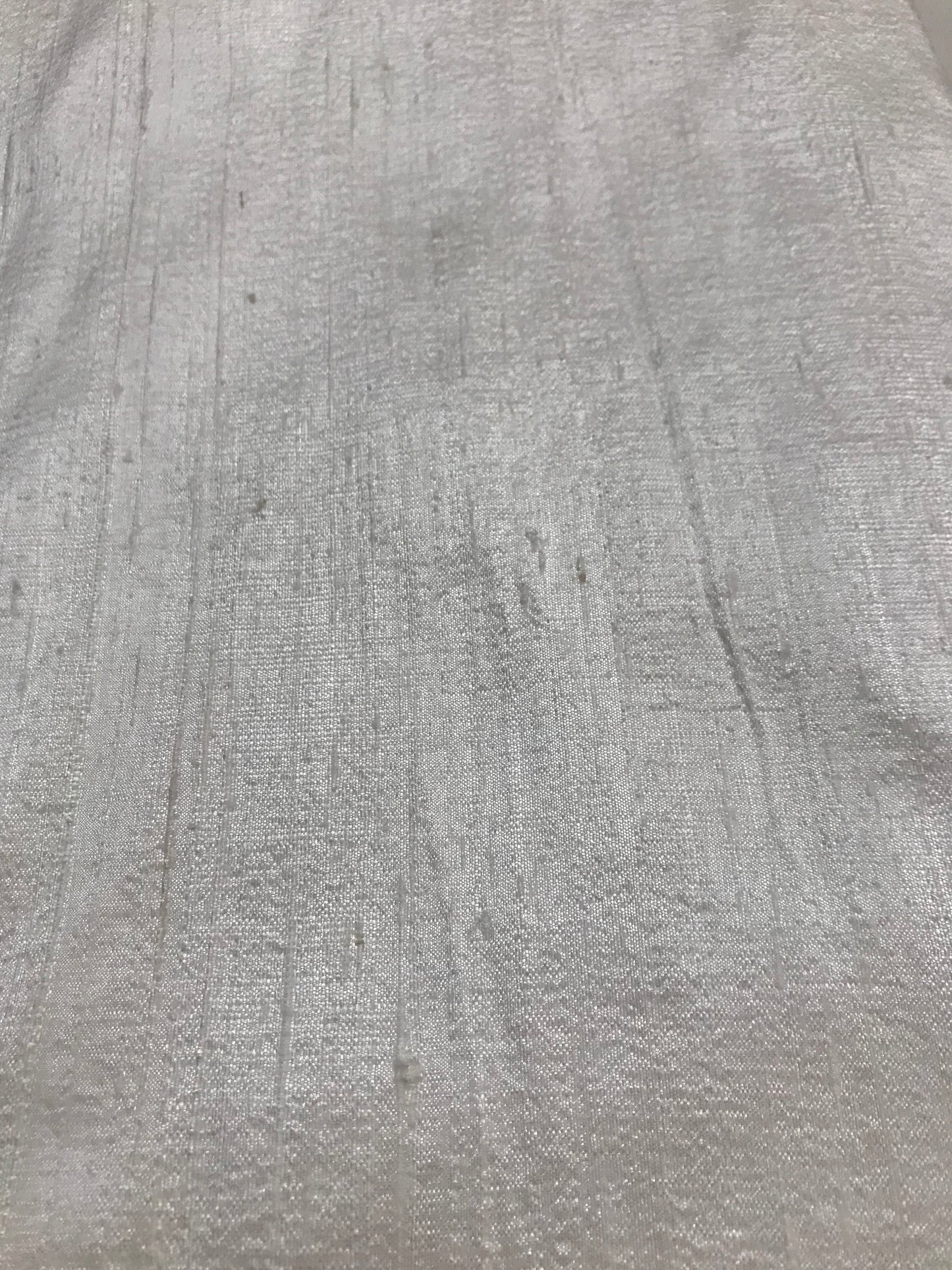 Raw silk 100 gram wdith 44"( RFD, dull white)