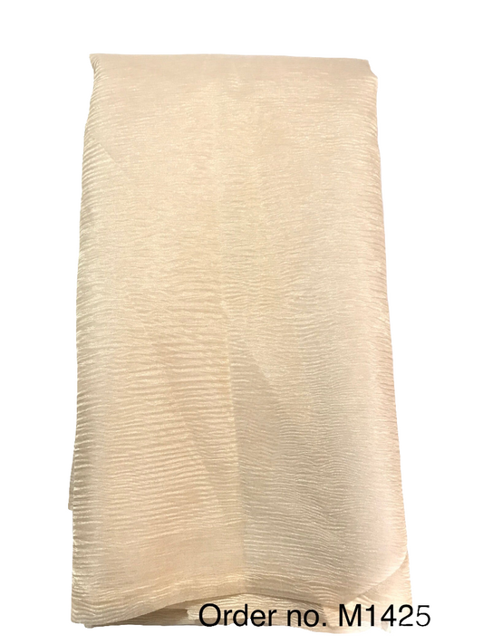 60 gram Sheer tissue silk crush width 44”