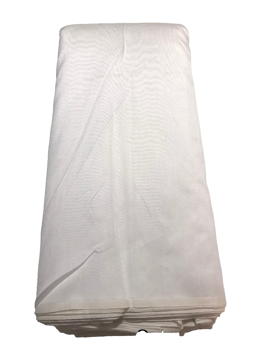 White Chanderi silk 70gm width 44”